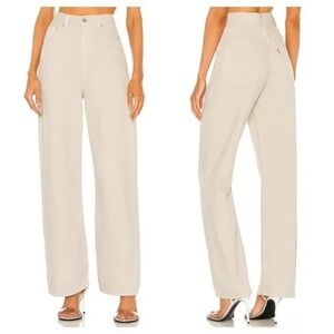 Levi's Premium High Waisted High Loose Baggy Jeans in Light Grey Women's 25